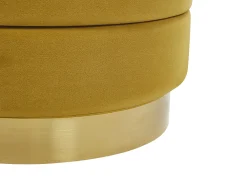 Säilytys<Beliani Rahi Sametti Säilytystila Sinapinkeltainen 2 Kpl Garland