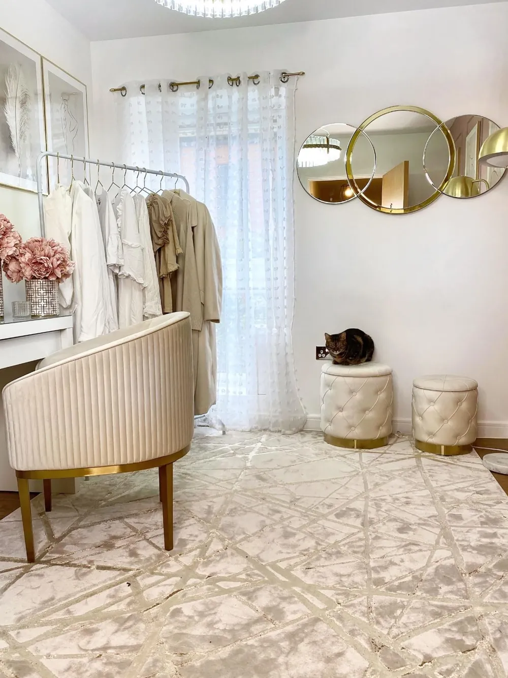 Hot Beliani Rahi Sametti Säilytystila Valkoinen 2 Kpl Pueblo