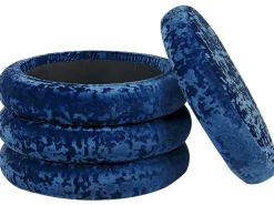 Discount Beliani Rahi Sametti Säilytystila Laivastonsininen 45 Cm Brewton