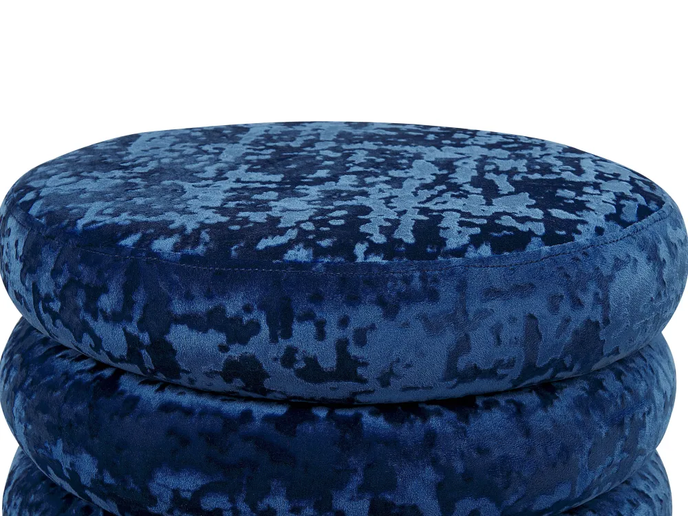 Discount Beliani Rahi Sametti Säilytystila Laivastonsininen 45 Cm Brewton