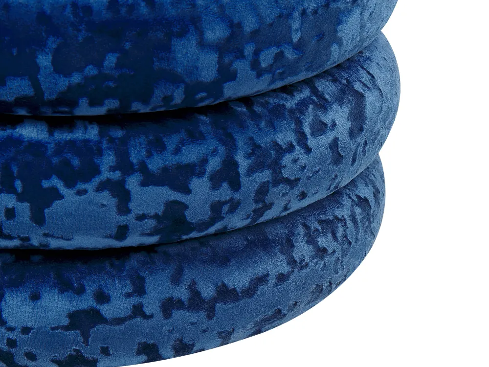 Discount Beliani Rahi Sametti Säilytystila Laivastonsininen 45 Cm Brewton