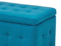 Säilytys<Beliani Rahi Sametti Säilytystila Merensininen 72 X 42 Cm Michigan