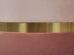 Säilytys<Beliani Rahi Sametti Säilytystila Vaaleanpunainen 2 Kpl Wichita