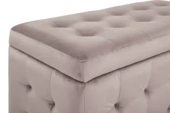 Sale Beliani Rahi Sametti Säilytystila Vaaleanpunainen 72 X 42 Cm Michigan