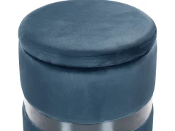 Säilytys<Beliani Rahi Sametti Säilytystila Sininen 2 Kpl Doris