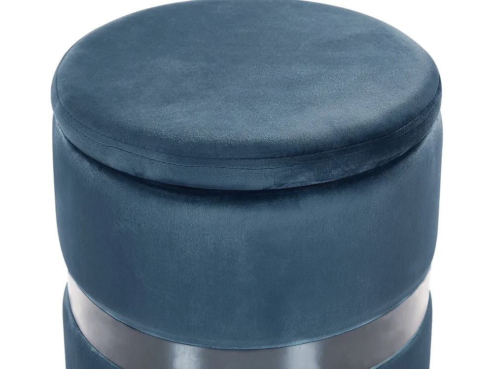 Säilytys<Beliani Rahi Sametti Säilytystila Sininen 2 Kpl Doris