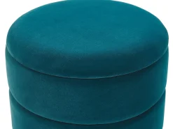 Fashion Beliani Rahi Sametti Säilytystila Sinivihrea 37 Cm Elgin