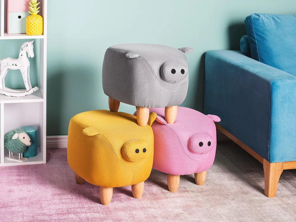 Store Beliani Rahi Vaaleanpunainen Piggy