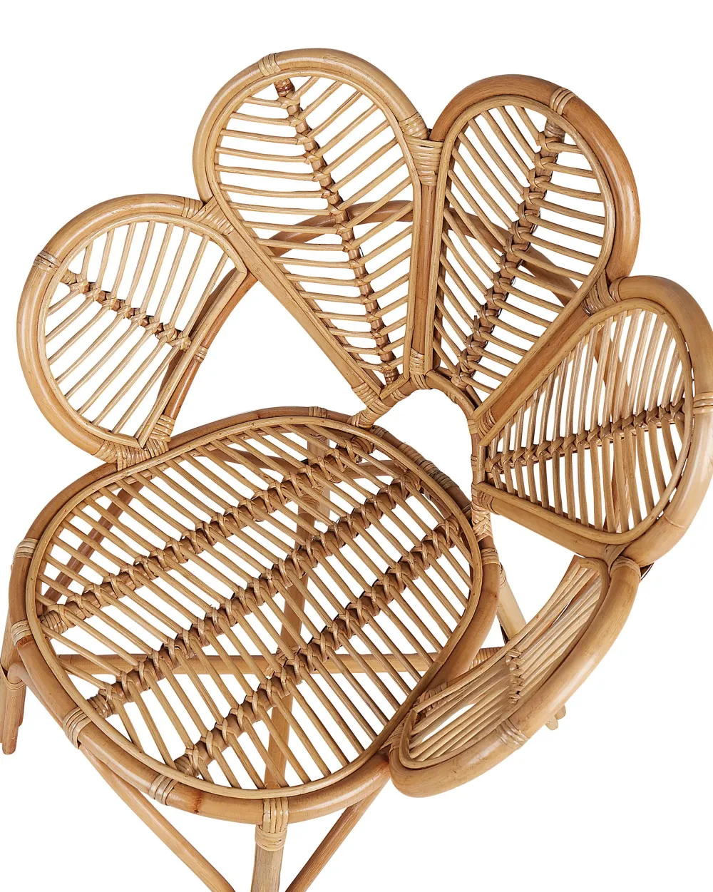 Tuolit<Beliani Riikinkukkotuoli Rottinki Luonnonvari 2 Kpl Florentine Ii