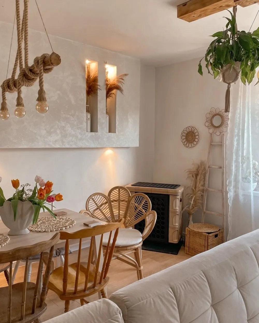 Ulkokalusteet<Beliani Riikinkukkotuoli Rottinki Luonnonvari Florentine