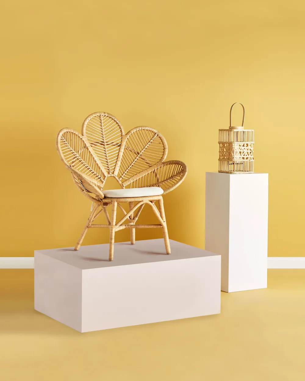 Ulkokalusteet<Beliani Riikinkukkotuoli Rottinki Luonnonvari Florentine