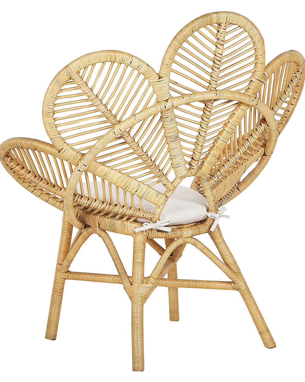 Ulkokalusteet<Beliani Riikinkukkotuoli Rottinki Luonnonvari Florentine