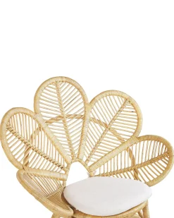 Ulkokalusteet<Beliani Riikinkukkotuoli Rottinki Luonnonvari Florentine