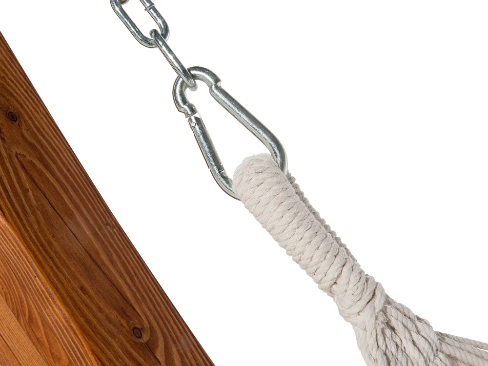 Ulkokalusteet<Beliani Riippukeinu Telineella Beige Treviso