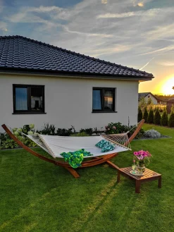 Ulkokalusteet<Beliani Riippukeinu Telineella Beige Treviso