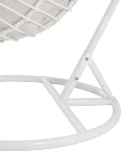 Nojatuolit<Beliani Riipputuoli Jalustalla Polyrottinki Valkoinen Fano