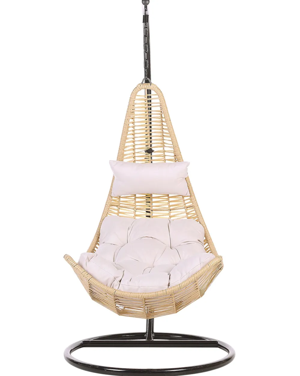 New Beliani Riipputuoli Jalustalla Polyrottinki Luonnonvari Atri Ii