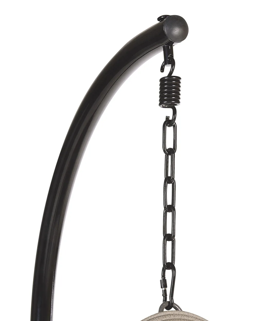 Cheap Beliani Riipputuoli Jalustalla Polyrottinki Harmaa Tollo