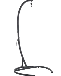 Nojatuolit<Beliani Riipputuoli Jalustalla Polyrottinki Tummanharmaa Sesia