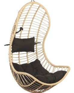 Nojatuolit<Beliani Riipputuoli Jalustalla Polyrottinki Luonnonvari Pineto