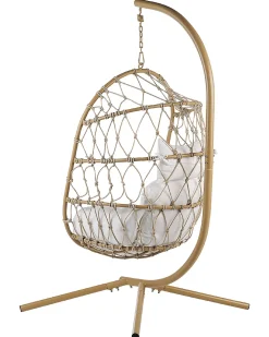 Nojatuolit<Beliani Riipputuoli Jalustalla Teras Beige Adria