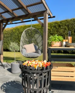 Nojatuolit<Beliani Riipputuoli Polyrottinki Harmaa Casoli