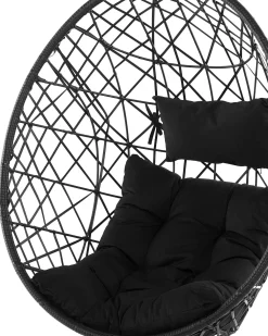 Fashion Beliani Riipputuoli Polyrottinki Musta Alatri