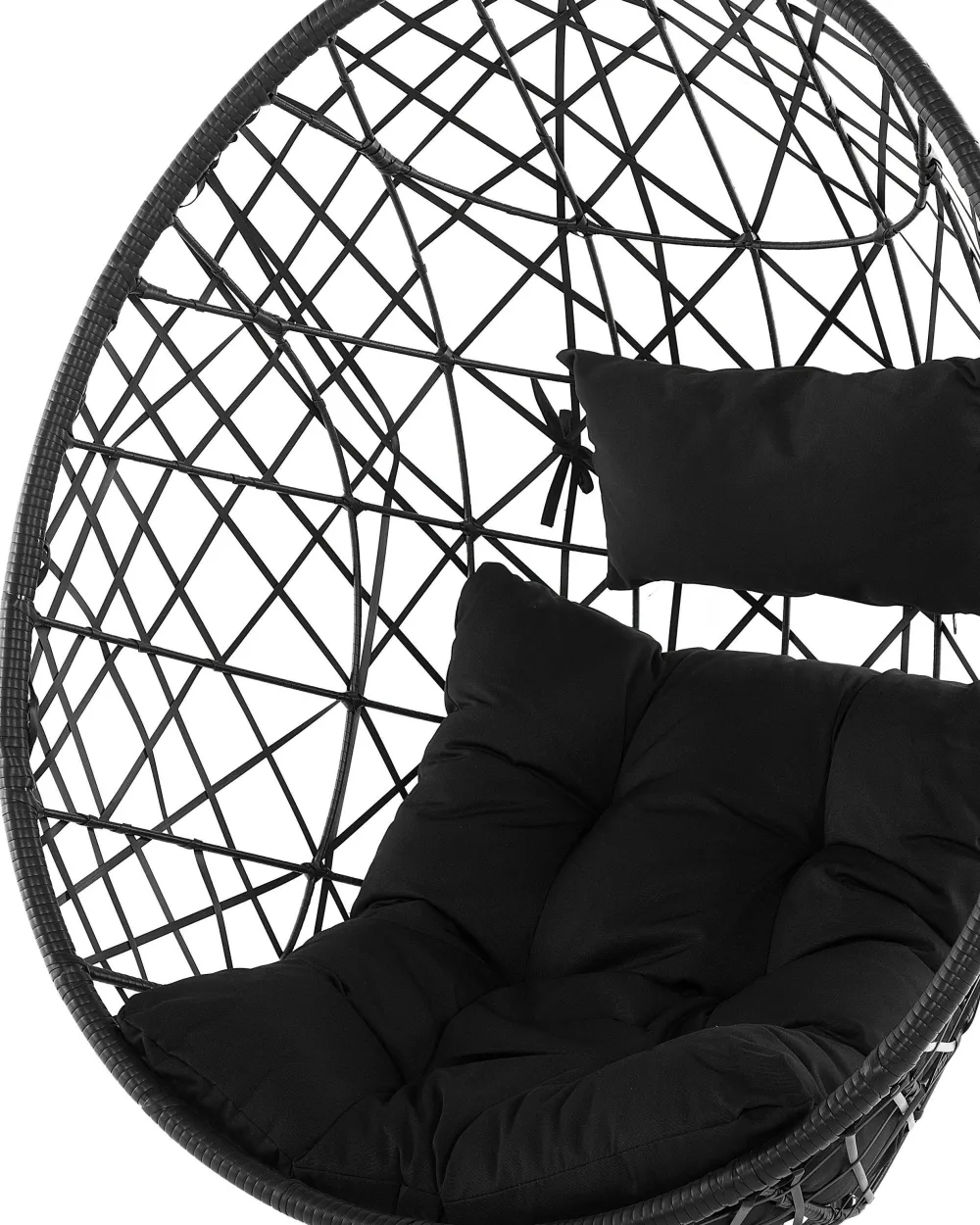 Fashion Beliani Riipputuoli Polyrottinki Musta Alatri