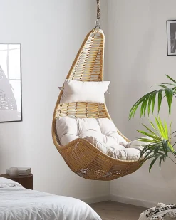 Ulkokalusteet<Beliani Riipputuoli Polyrottinki Luonnonvari Atri Ii