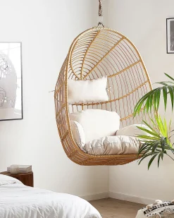 Nojatuolit<Beliani Riipputuoli Polyrottinki Luonnonvari Casoli