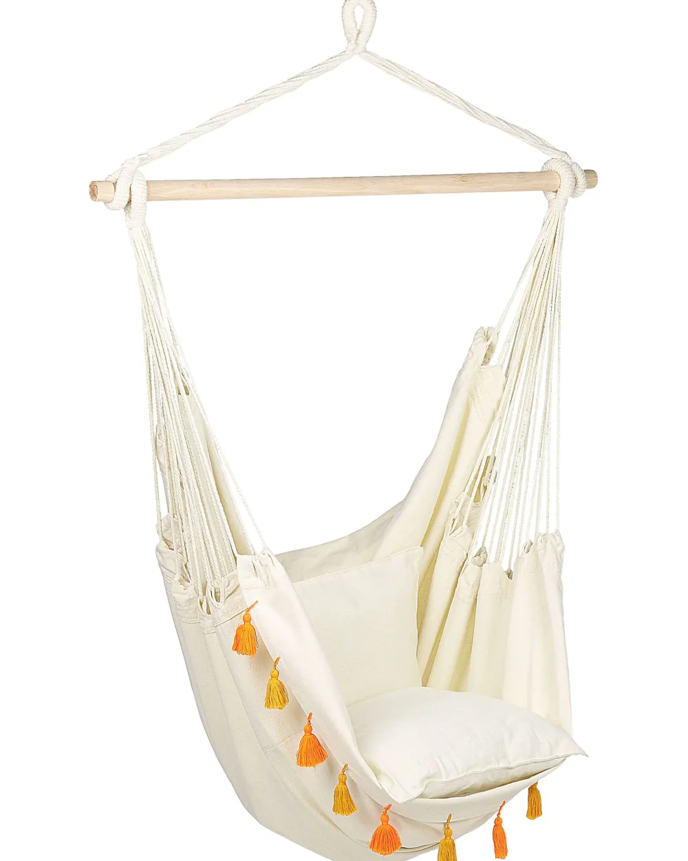 Nojatuolit<Beliani Riipputuoli Puuvilla Beige Varena