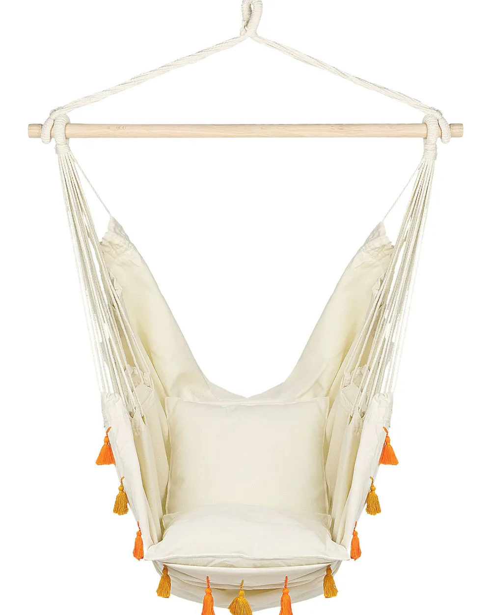 Nojatuolit<Beliani Riipputuoli Puuvilla Beige Varena