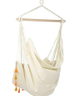 Nojatuolit<Beliani Riipputuoli Puuvilla Beige Varena