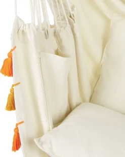 Nojatuolit<Beliani Riipputuoli Puuvilla Beige Varena