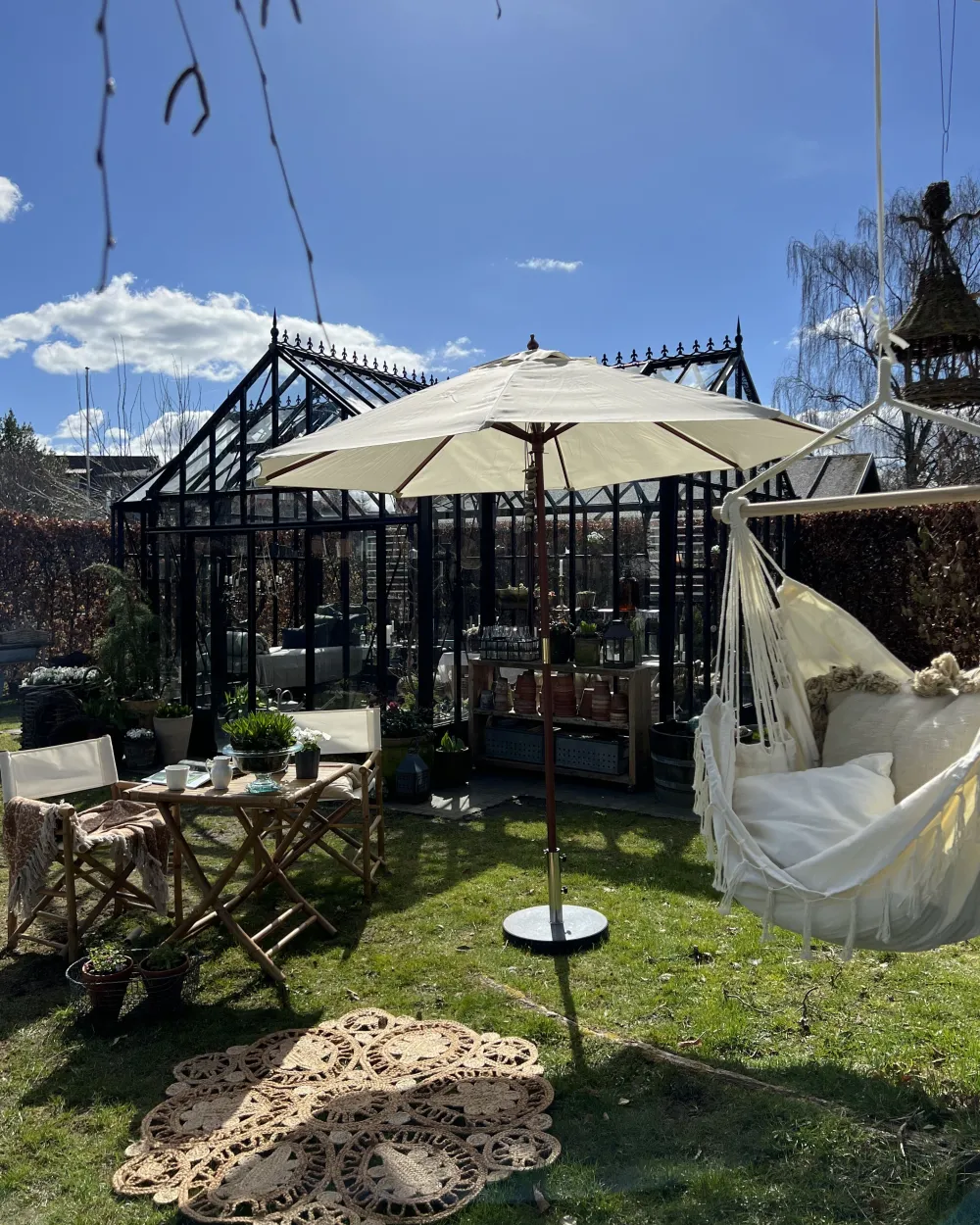 Discount Beliani Riipputuoli Puuvilla Beige Bonea