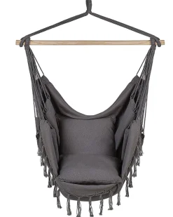 Cheap Beliani Riipputuoli Puuvilla Harmaa Bonea