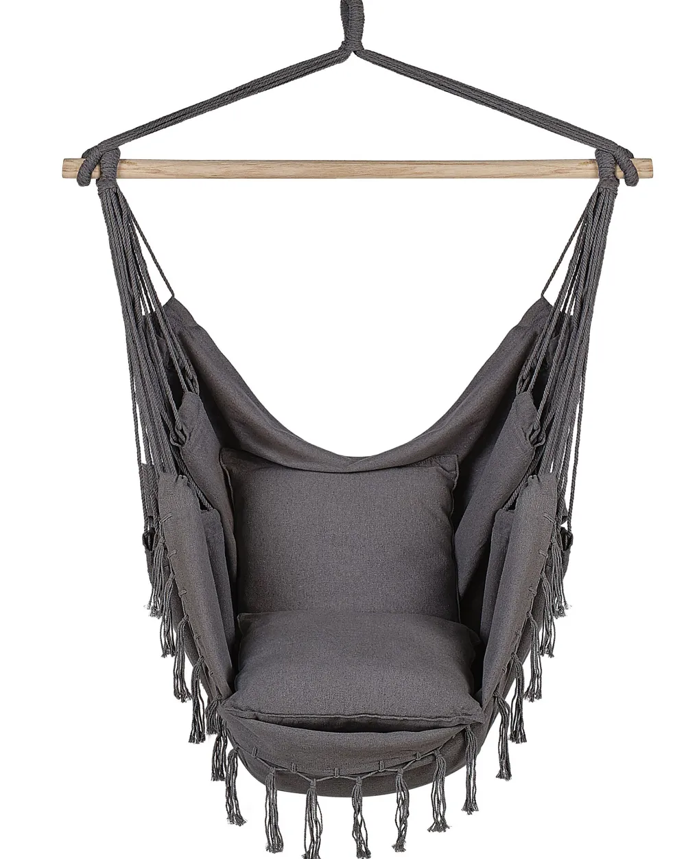 Cheap Beliani Riipputuoli Puuvilla Harmaa Bonea