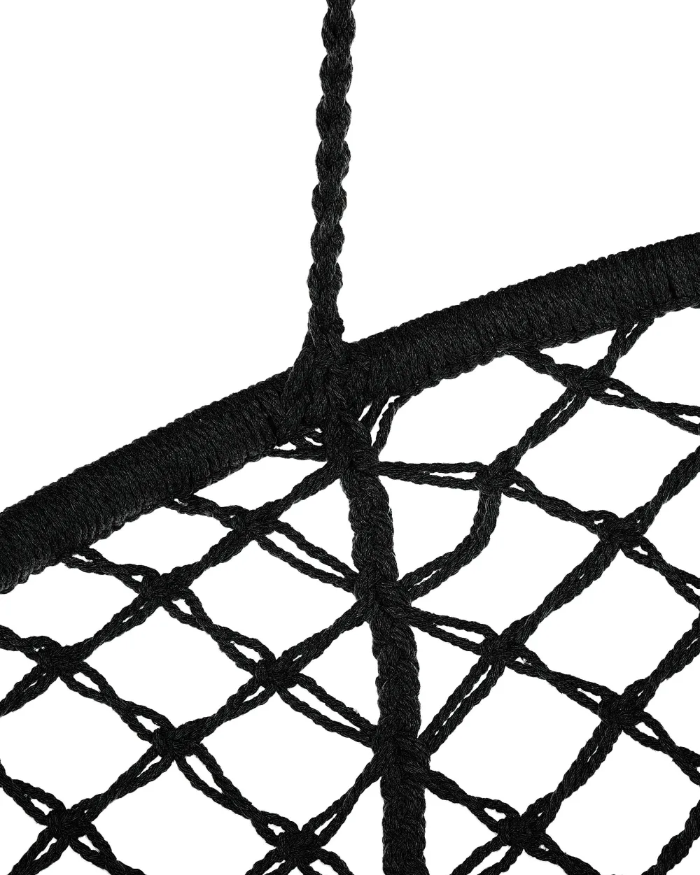 Nojatuolit<Beliani Riipputuoli Puuvilla Musta Gabella