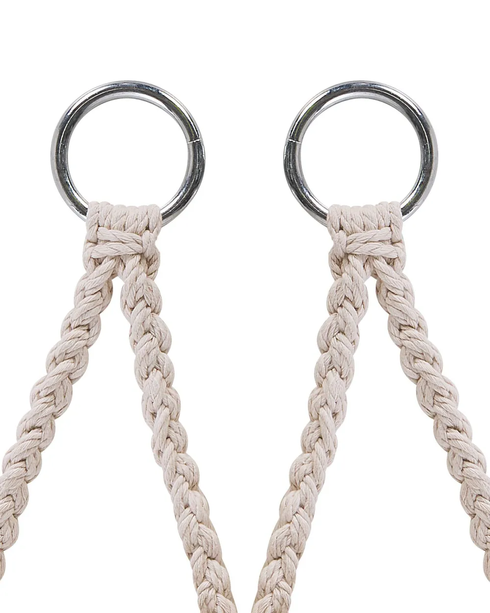 Nojatuolit<Beliani Riipputuoli Puuvilla Valkoinen Gabella