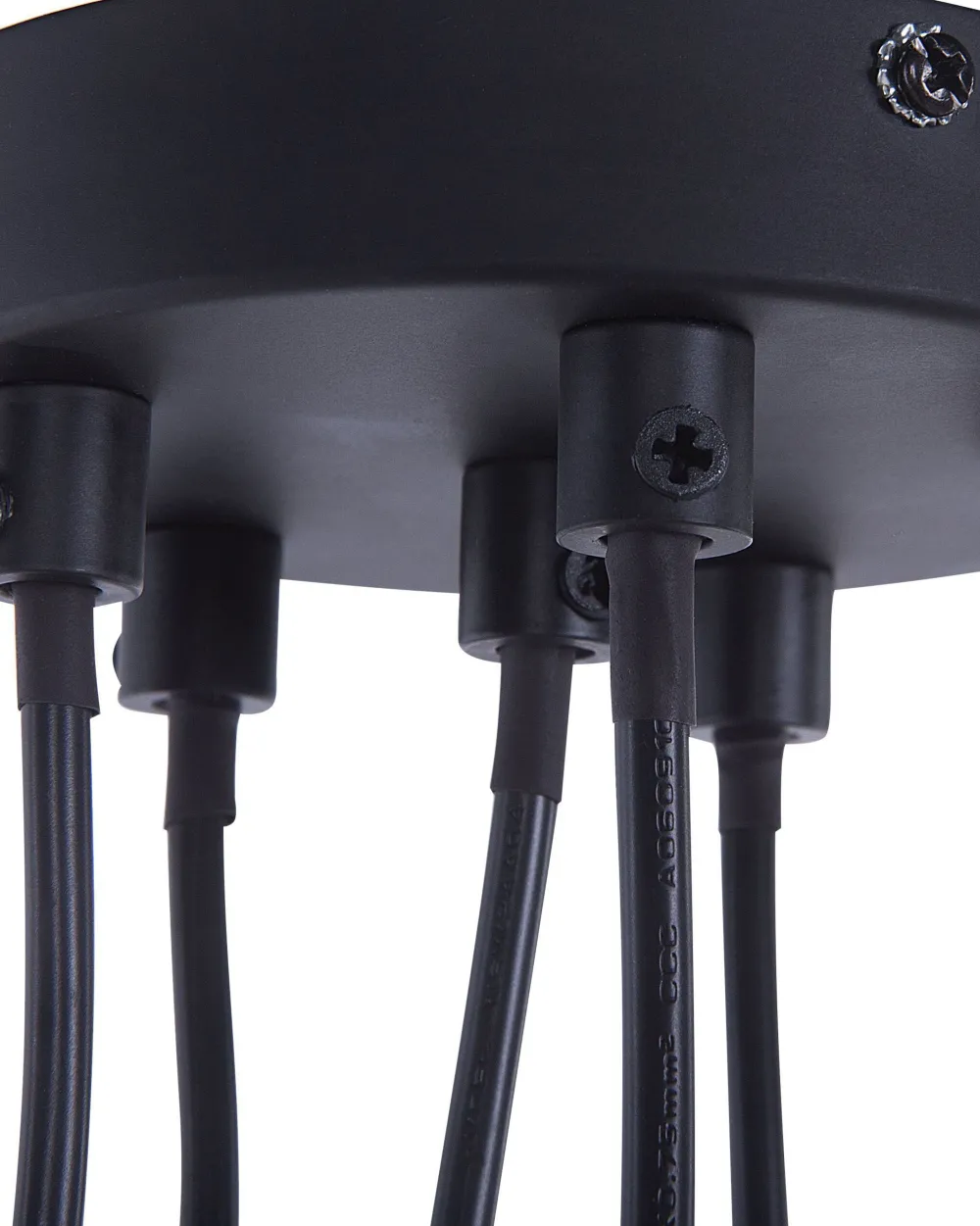 Valaisimet<Beliani Riippuvalaisin 6 Polttimoa Metalli Musta Cestos