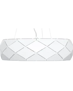 Cheap Beliani Riippuvalaisin 3 Polttimoa Metalli Valkoinen Cesano