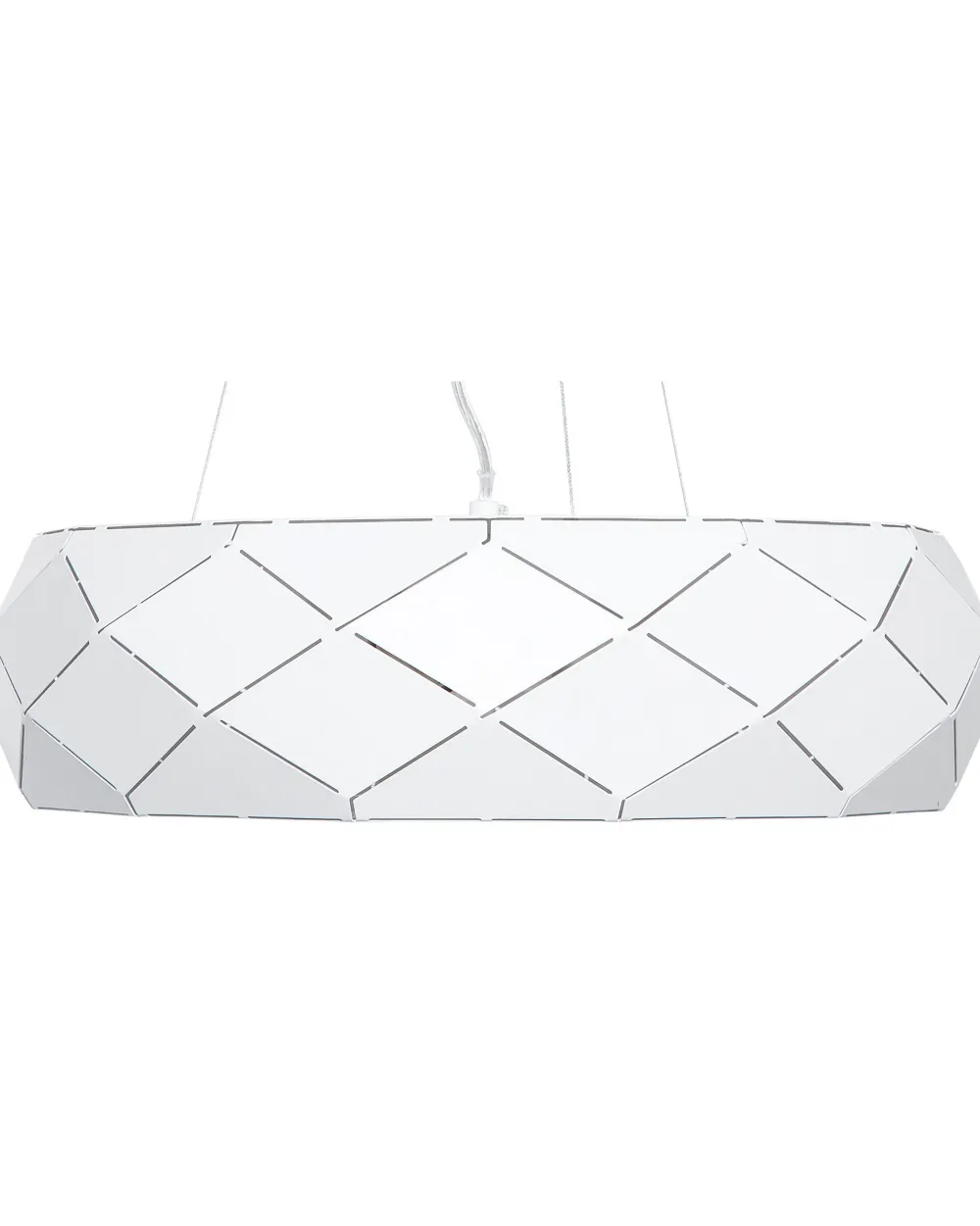 Cheap Beliani Riippuvalaisin 3 Polttimoa Metalli Valkoinen Cesano