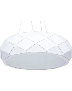 Cheap Beliani Riippuvalaisin 3 Polttimoa Metalli Valkoinen Cesano