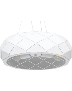 Cheap Beliani Riippuvalaisin 3 Polttimoa Metalli Valkoinen Cesano