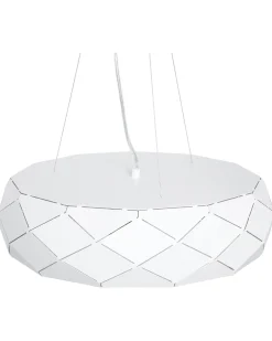 Cheap Beliani Riippuvalaisin 3 Polttimoa Metalli Valkoinen Cesano