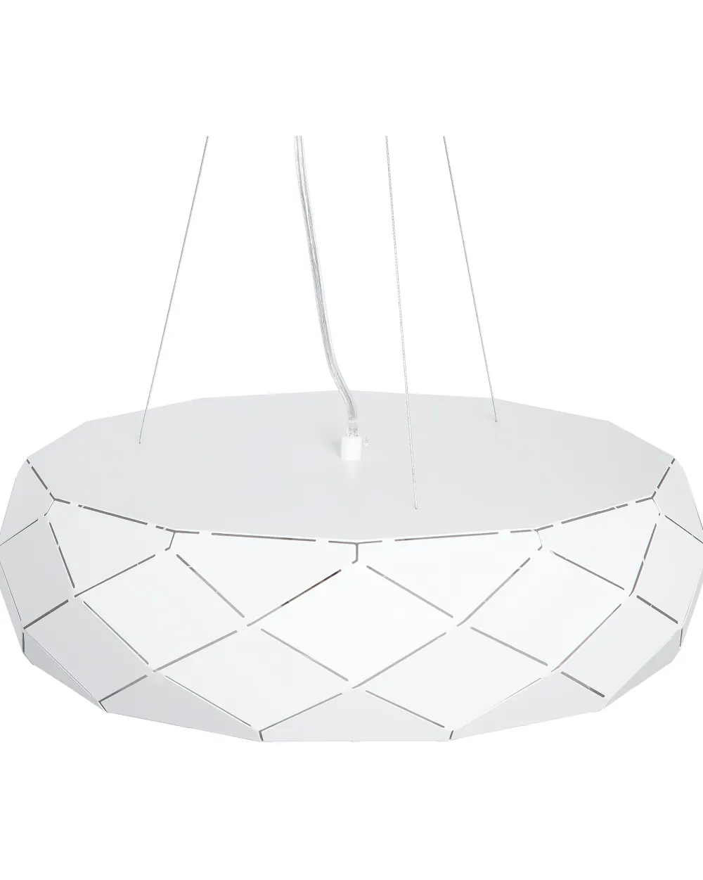 Cheap Beliani Riippuvalaisin 3 Polttimoa Metalli Valkoinen Cesano