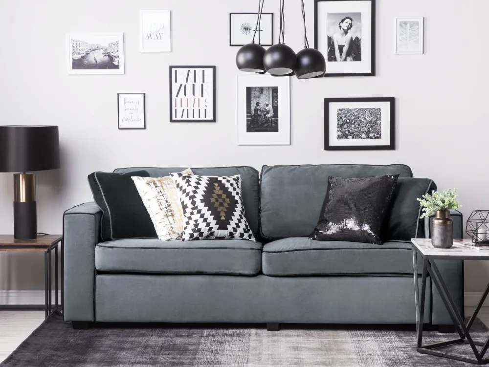 Cheap Beliani Riippuvalaisin 7 Polttimoa Metalli Musta Olza