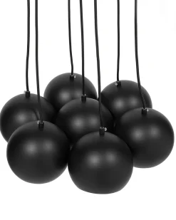 Cheap Beliani Riippuvalaisin 7 Polttimoa Metalli Musta Olza