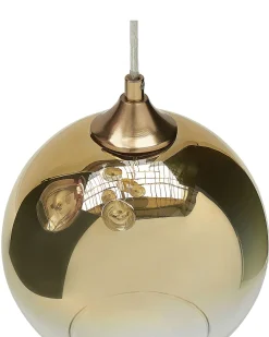 Best Sale Beliani Riippuvalaisin 6 Polttimoa Lasi Monivarinen Tooma