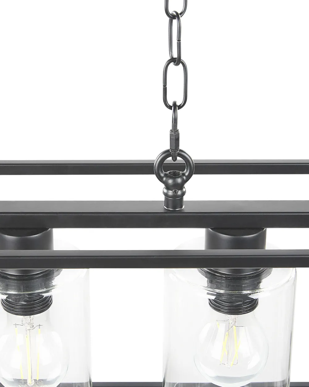 Clearance Beliani Riippuvalaisin 3 Polttimoa Rauta Musta Muger